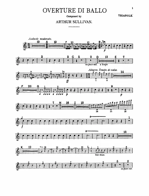 Triangle, Snare Drum, Bass Drum/Cymbals