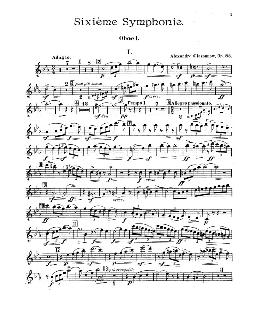 Oboe 1, 2