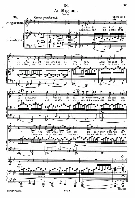 Complete Score (Original / High voice, G minor)