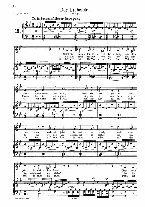 Complete Score (medium/low voice, transposed to B♭ major)