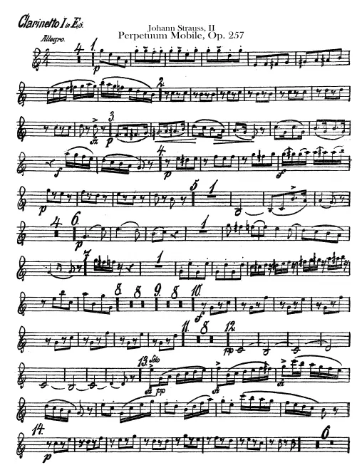 Clarinet 1 (E♭), 2 ( B♭)