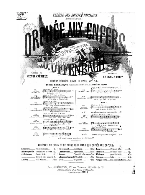 No.9, Couplets à Jupin: "Pour séduire Alcmène la fière" (Act I, No.8)