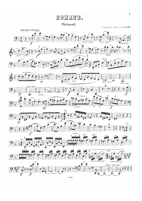 Cello Part (monochrome)
