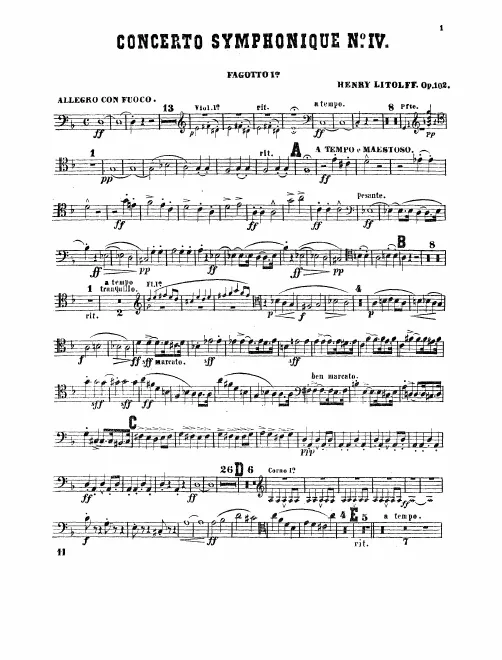 Bassoon 1, 2