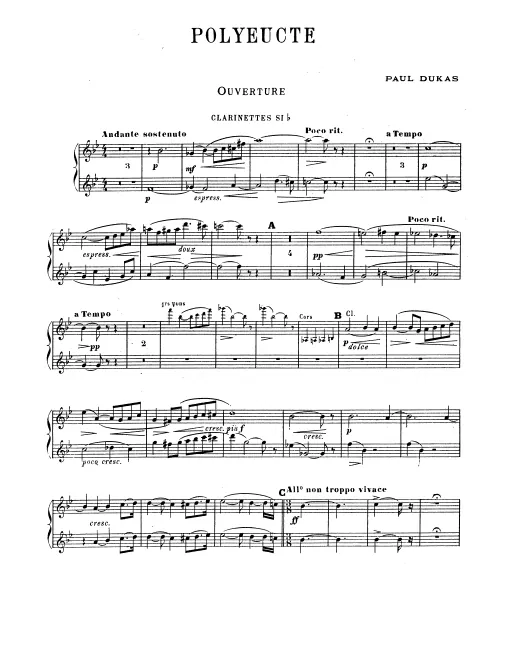 Clarinet 1/2, Bass Clarient (B♭)