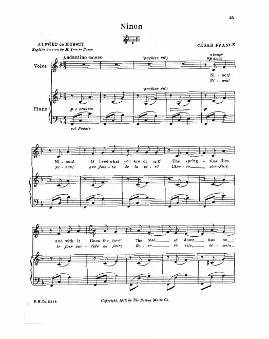 Complete Score (F major: low voice)