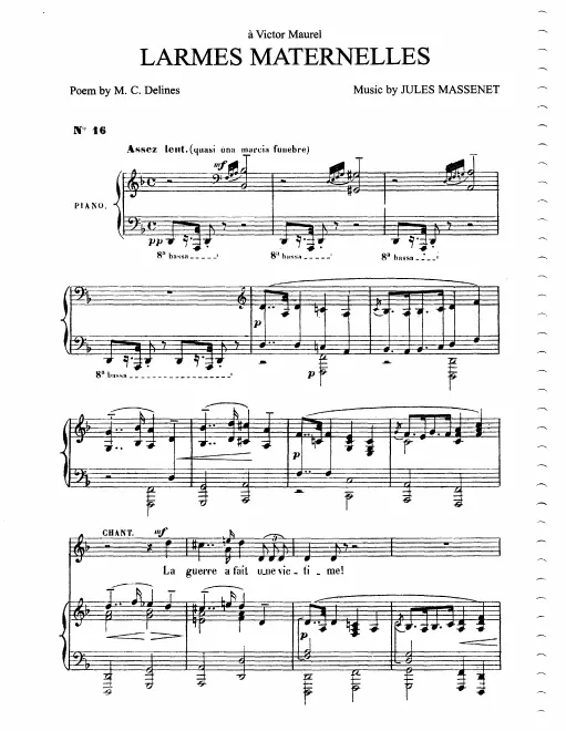 Complete Score (D minor: medium voice and piano)