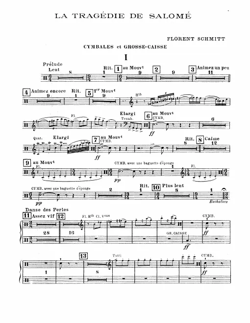Cymbals/Bass Drum, Triangle/Snare Drum, Glockenspiel/Tam-Tam