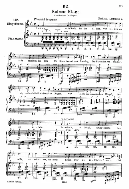 Complete Score (Original / High Voice, C minor)