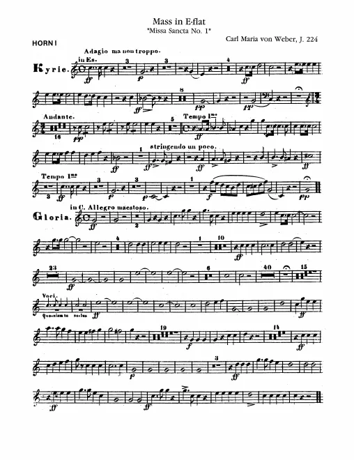 Horn 1, 2 (E♭/C)