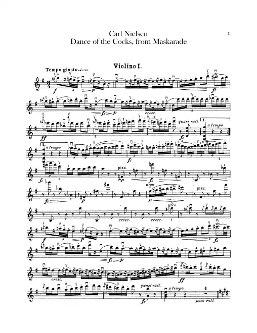 Violins I, II