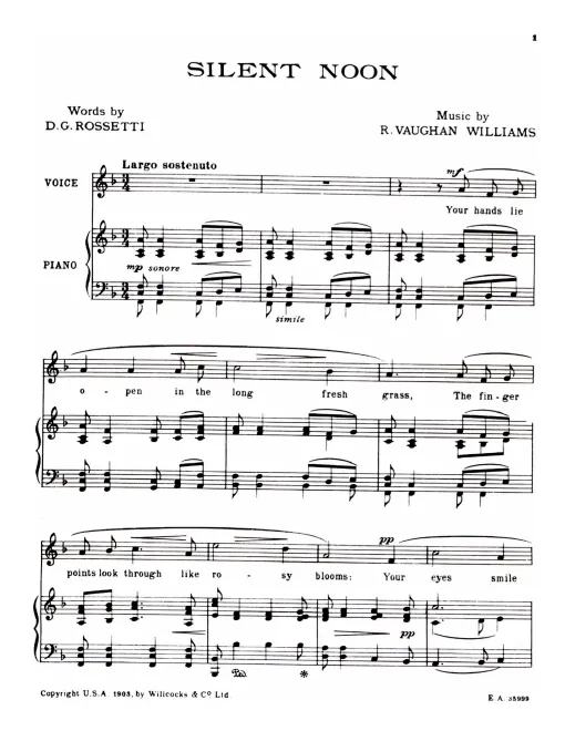 2. Silent Noon (F major)