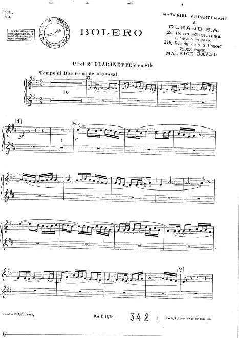 Clarinet 1/2 (B♭)