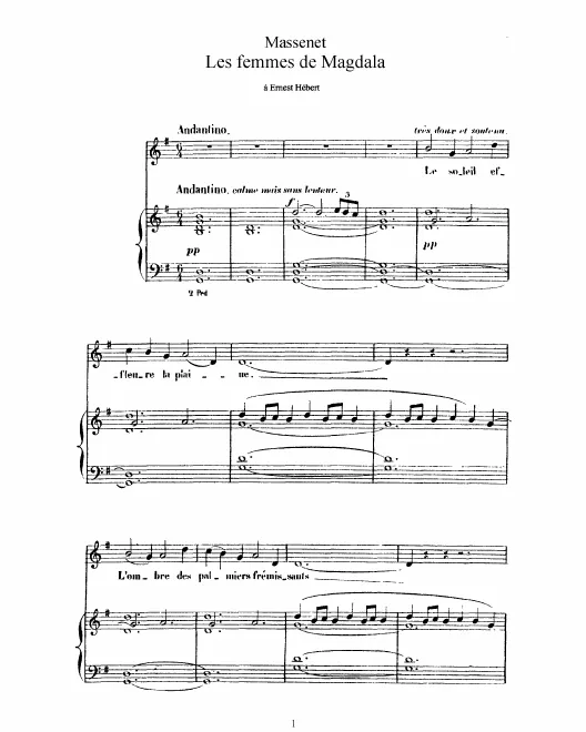 Complete Score (G major, high voice)
