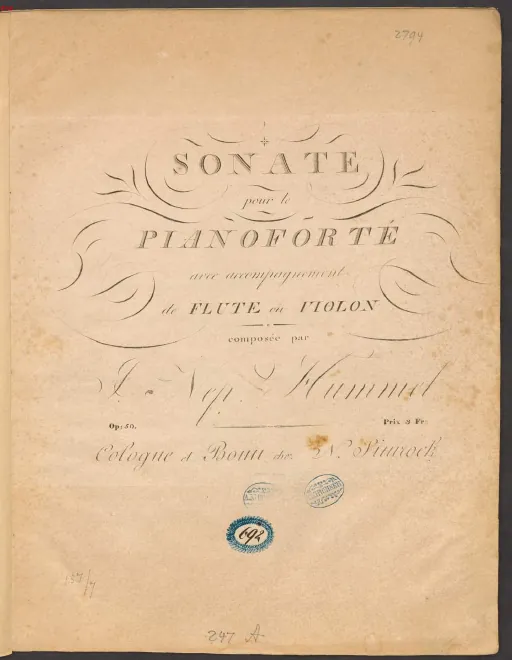 Complete Score and Flute or Violin Parts