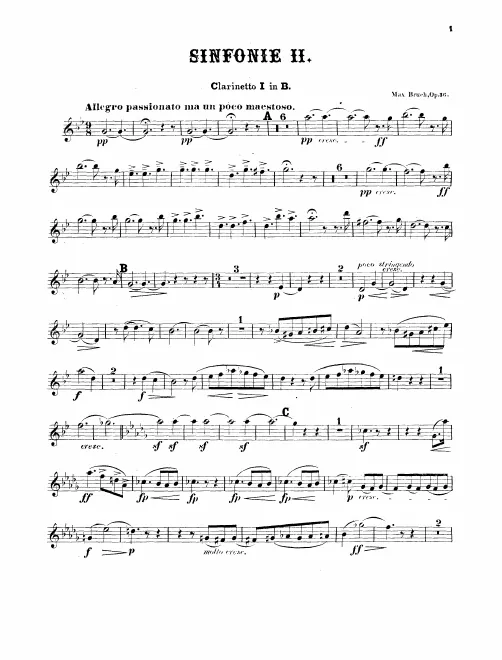 Clarinet 1, 2 (B♭)