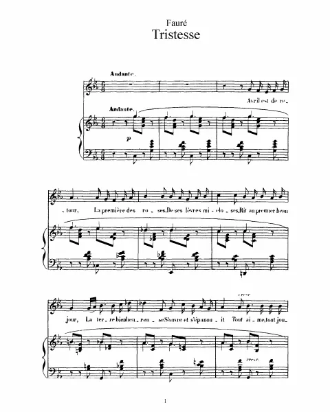 2. Tristesse (C minor, original key)