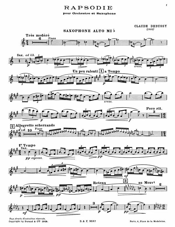 Alto Saxophone (E♭) Part