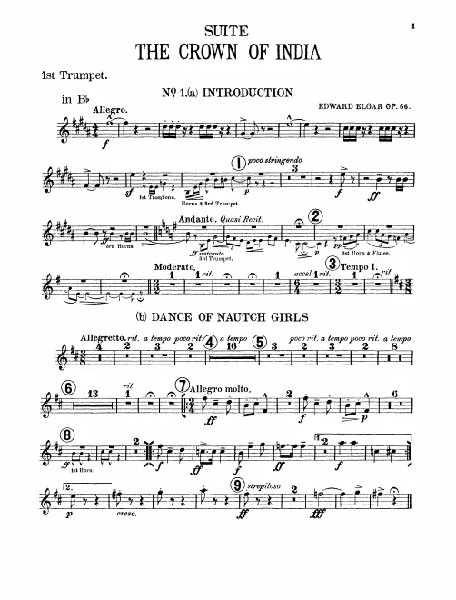Trumpet, 1, 2, 3 (3rd ad. lib) (B♭)