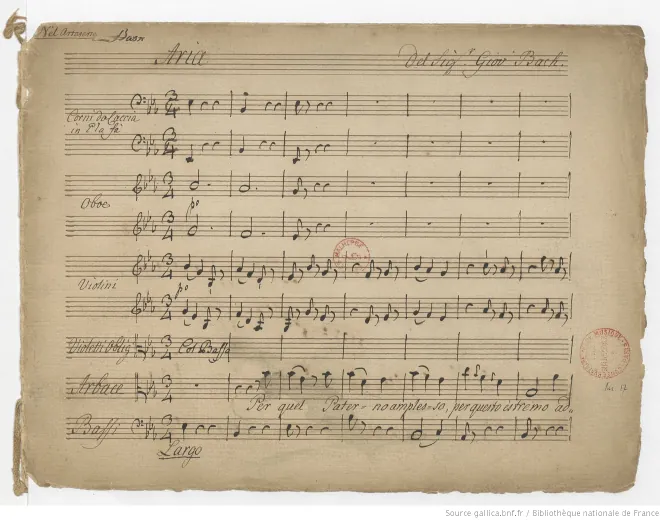 Aria of Arbace: Per quel paterno amplesso (Act II, Sc.12)