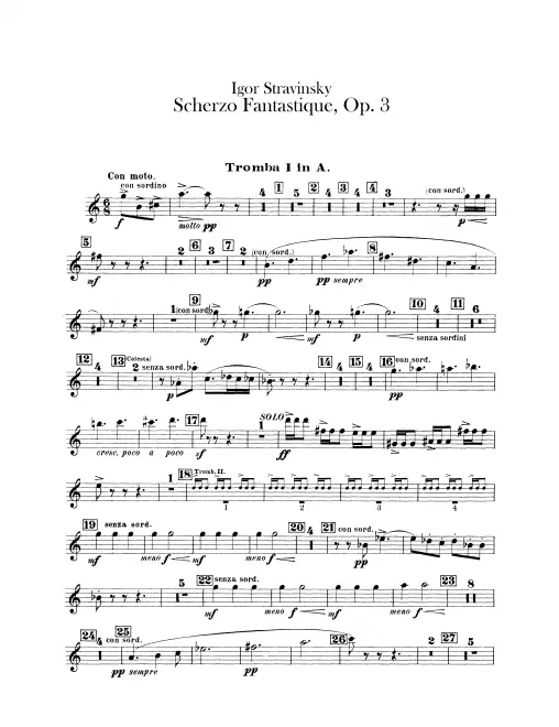 Trumpet 1, 2 (A), Alto Trumpet (F)