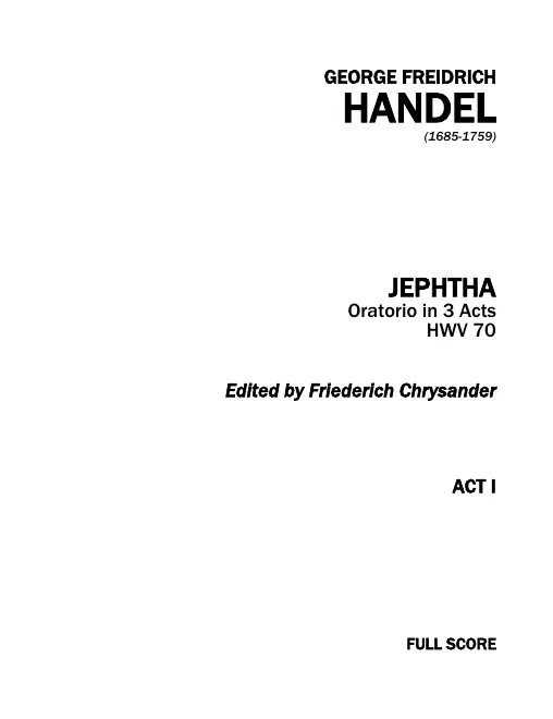 Complete Score (Act I)