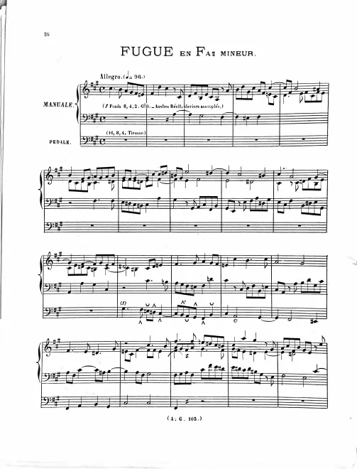 4. Fugue in F♯ minor, HWV 431