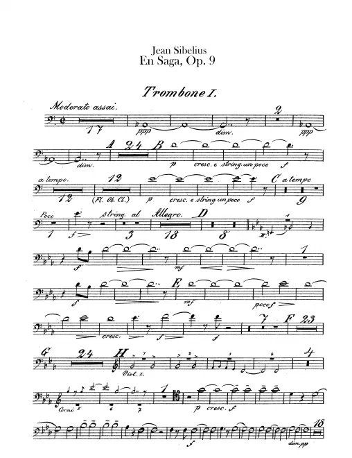 Trombone 1, 2, 3, Tuba