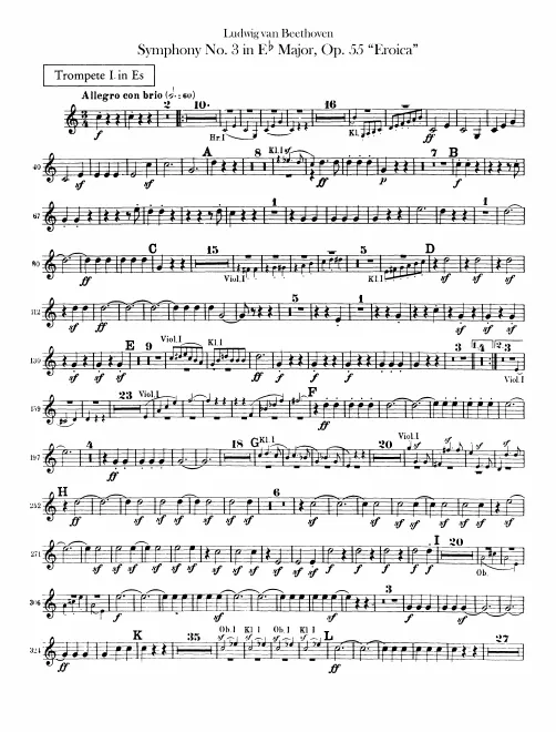 Trumpet 1, 2 (E♭, C)