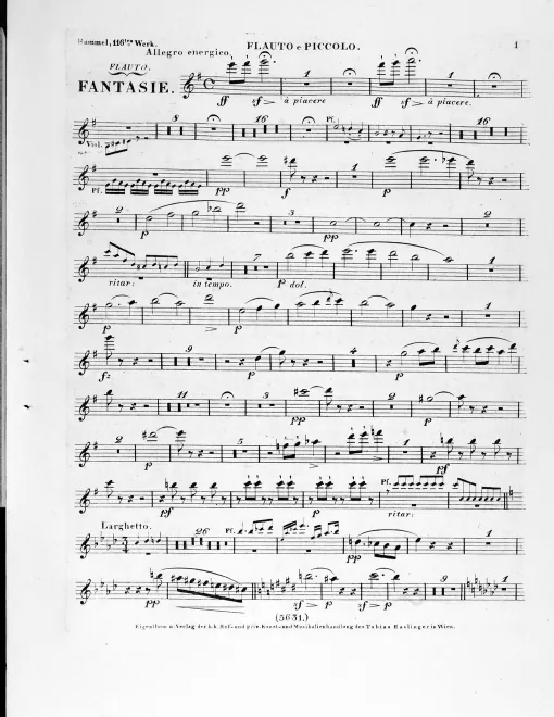 Flute (doubling Piccolo)