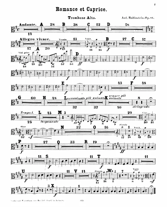Trombone 1, 2, 3 (Alto, Tenor, Bass)