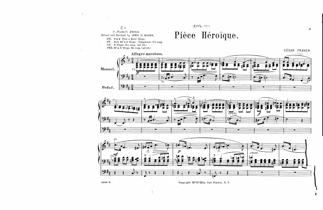 3. Pièce héroïque
