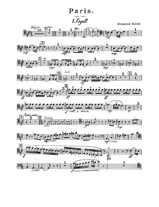 Bassoon 1, 2, 3, Contrabassoon