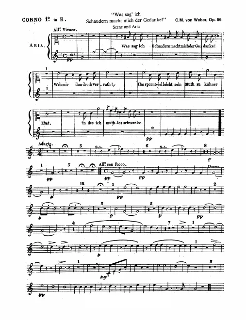 Horn 1, 2 (E)