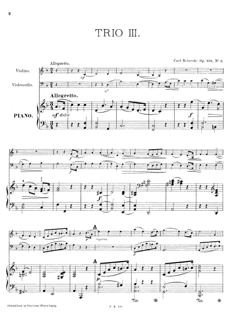 3. Trio in F major (score and parts)