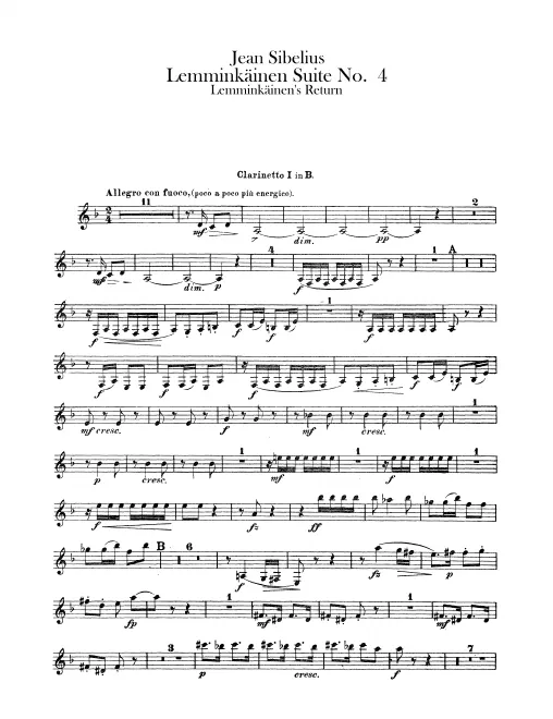 Clarinet 1, 2 (B♭)