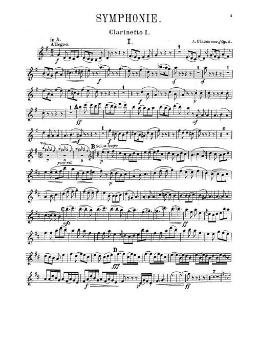 Clarinet 1, 2 (A/B)