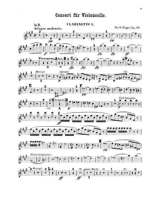 Clarinet 1, 2 (B♭/A)