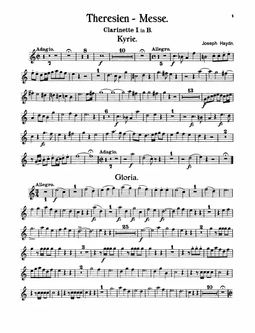 Clarinet 1, 2 (B♭)