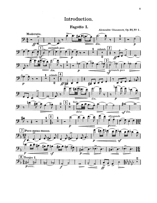 Bassoon 1, 2, Contrabassoon
