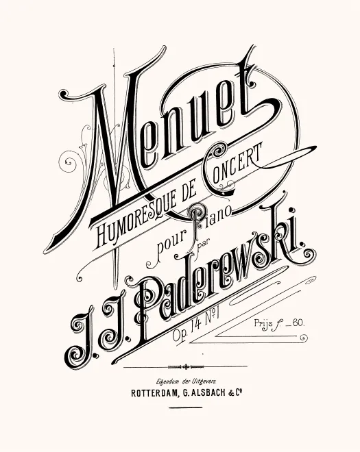 1. Menuet célèbre