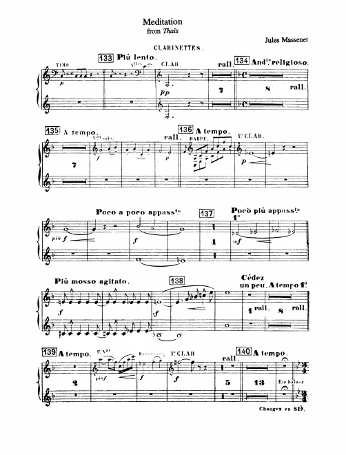 Clarinet 1/2 (A), Bass Clarinet (B♭)