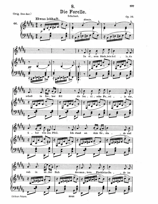 Complete Score (Medium voice, transposed to B major)