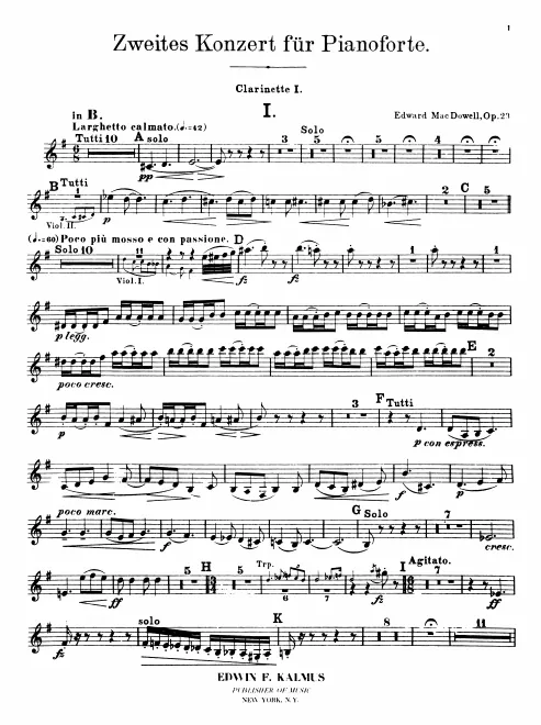 Clarinet 1, 2 (B♭, A)