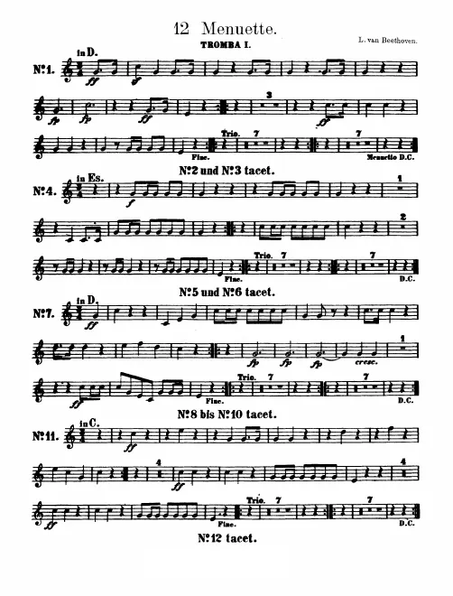 Trumpet 1, 2 (D/E♭/C)