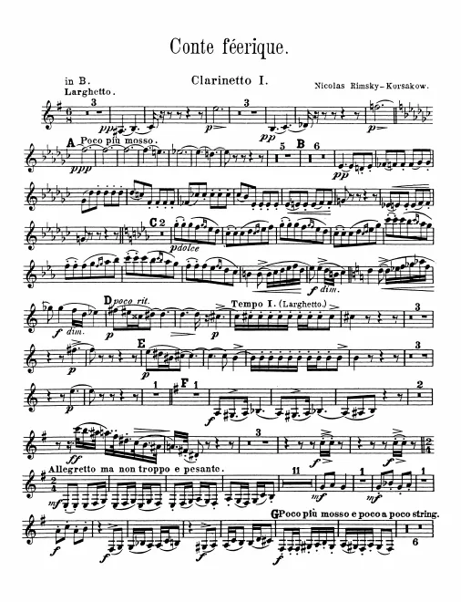 Clarinet 1, 2 (B♭)