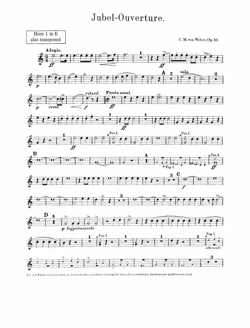 Horn 1, 2, 3, 4 (E, C)**