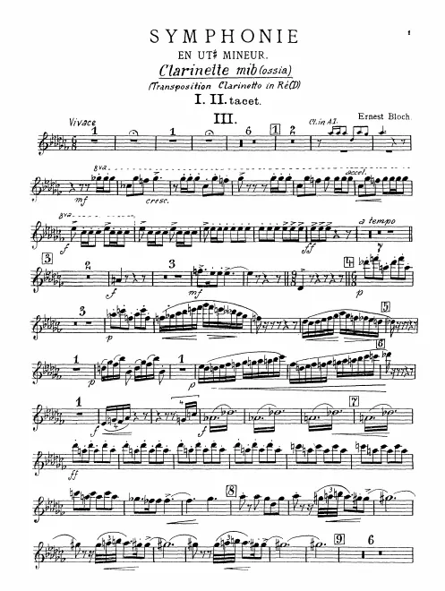 Clarinet (E♭) (Alternate of D Clarinet)*