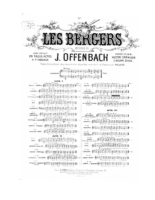 No.8, Couplets d'Éros: "Vous voulez braver l'orage" (Act I, No.6b)