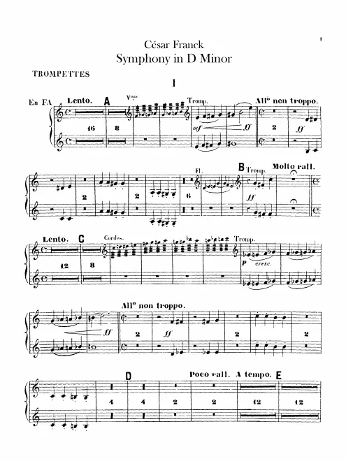 Trumpet 1/2 (in F), Cornet 1/2 (in B)